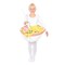 Ramen Bowl Child Costume with Pullover Tunic and Chopsticks | 8-10 Years